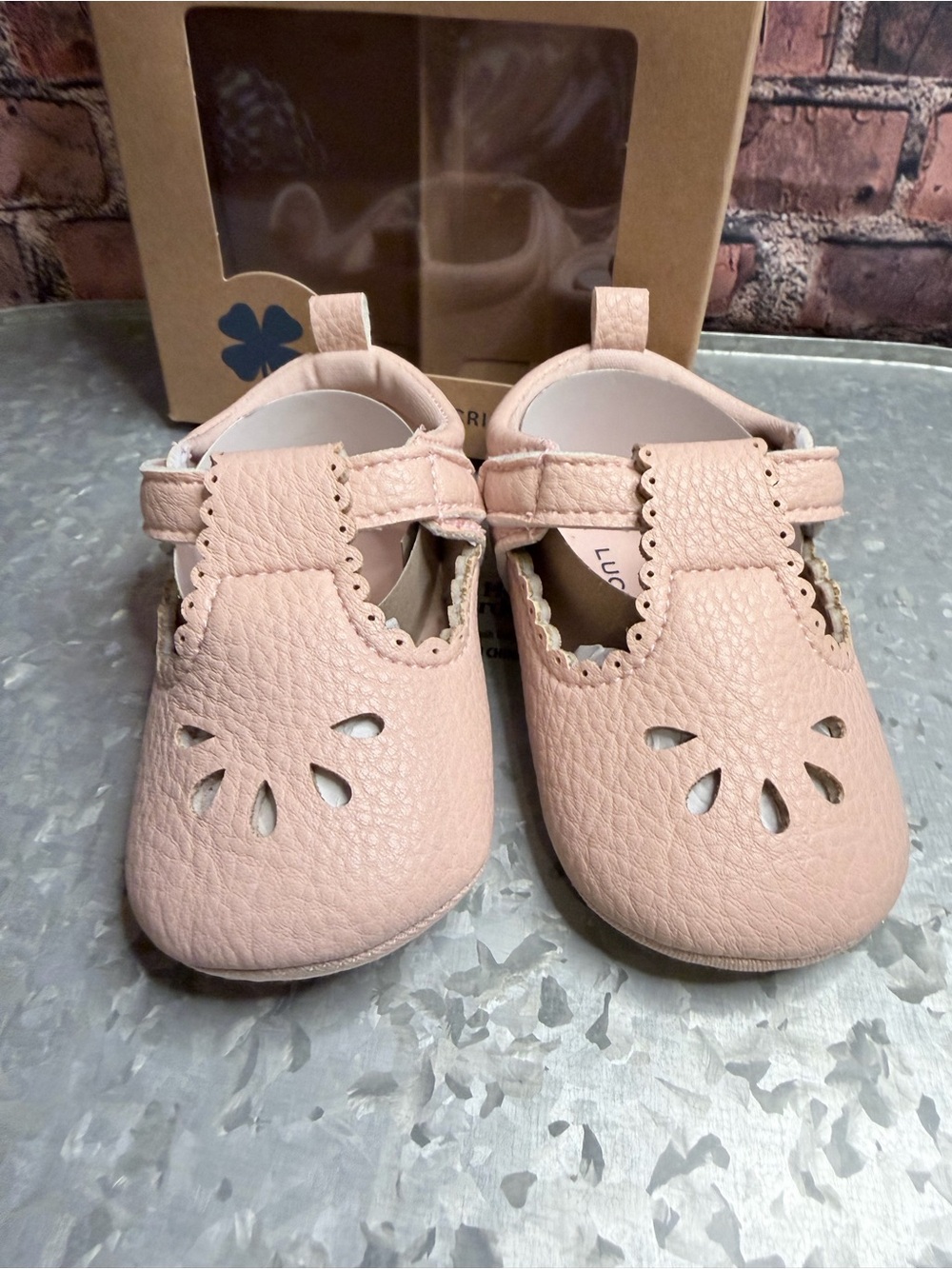 Lucky Brand Pink Leather T-Strap Baby Mary Janes